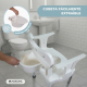 Silla de baño con orinal | Regulable en altura | Asiento y respaldo acolchados | Antideslizante | 3500 ml | Guido | Mobiclinic - Foto 5