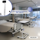 Mesa auxiliar ajustable | 12 alturas | Tablero con inclinación | Plegable | Ruedas con freno | Base en C | Cumbre | Mobiclinic - Foto 3