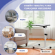 Mesa auxiliar ajustable | 12 alturas | Tablero con inclinación | Plegable | Ruedas con freno | Base en C | Cumbre | Mobiclinic - Foto 7
