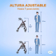 Andador para adultos | Plegable | Aluminio | Asiento y respaldo | Burdeos | Paterna | Clinicalfy - Foto 13