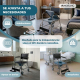 Silla WC con ruedas | Reposabrazos abatibles | Reposapiés extraíbles | Gris | Ancla | Mobiclinic - Foto 4