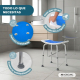 Taburete de baño | Asiento EVA PAD | Altura regulable | Conteras antideslizantes | Aluminio | Santana | Mobiclinic - Foto 4
