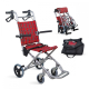 Silla de ruedas para tránsito | Asiento 30 cm | Aluminio | Frenos en manetas | Cuadros escoceses | Neptuno | Mobiclinic - Foto 1