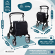 Andador plegable | Carro de la compra | Sistema de frenado | Altura regulable | Monomando | Bolsa XXL | Formen | Mobiclinic - Foto 2