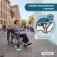 Silla de ruedas plegable | Ruedas grandes | Ortopédica | Ligera | Júcar | Clinicalfy - Foto 4