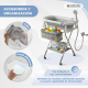 Bañera bebé | Altura regulable | Plegable | Ruedas con freno 360º | Cojín | Almacenaje | Bubba Max | Mobiclinic - Foto 8