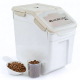 Contenedor de pienso | 8 Kg - 20 L | Cierre seguro | Con ruedas | Incluye pala y medidor | Blanco | FeedPet | Mobiclinic - Foto 1