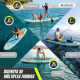 Tabla Paddle surf hinchable | 315x78x15cm |hasta 150 kg | Remo Ajustable | Correa seguridad |Mochila y bomba | Lilo | Mobiclinic - Foto 3