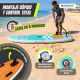 Tabla Paddle surf hinchable | 315x78x15cm |hasta 150 kg | Remo Ajustable | Correa seguridad |Mochila y bomba | Lilo | Mobiclinic - Foto 4