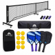 Set Pickleball | 4 raquetas | 8 pelotas | Red con ruedas | Bolsa de transporte | Grip Antideslizante | Mobiall | Mobiclinic - Foto 1