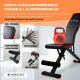 Banco de entrenamiento multifunción | Plegado ultra compacto | Max 120 kg | Regulable | Asa de transporte | FlexFit | Mobiclinic - Foto 4