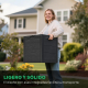 Baúl Almacenaje Exterior | Tapa abatible | Con asas | 56 x 43 x 53 cm | Impermeable | Compacto | Boxly | Mobiclinic - Foto 3