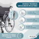 Silla de ruedas | Estructura regulable | Quick release | Antivuelco | Ruedas Neumáticas | Aluminio | Trevi | Mobiclinic - Foto 4