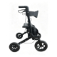 Andador plegable | Ruedas neumáticas | Asiento y respaldo acolchado | Frenos | Bolsa y Porta Bastón | Odín | Mobiclinic - Foto 3