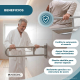 Barra abatible para baño | Soporte para papel | Doble barra | Hasta 250 kg | Acero | Hood | Mobiclinic - Foto 4