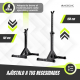 Soporte para pesas | Hasta 300 kg | Altura regulable | Apoyos de seguridad | Base antideslizante | Ironrack | Mobiclinic - Foto 5