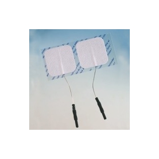 Selbstklebende TENS Gel-Elektroden mit Kabel 50 x 50 mm