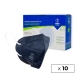 10 FFP2-Masken für Erwachsene | Marineblau | 0,99€ | Selbstfilternd | CE-gekennzeichnet | Box mit 10 Stück | EMO - Foto 1