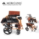 Faltbarer Rollstuhl | Aluminium | Bremse an Handgriffen | Fußstütze | Armlehnen | Orange | Modell: Pirámide | Mobiclinic - Foto 25