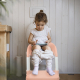 Kinder-WC-Sitz | mit Treppe | rutschfest | verstellbar | klappbar | Lala | rosa und weiß | Mobiclinic - Foto 13