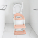 Kinder-WC-Sitz | mit Treppe | rutschfest | verstellbar | klappbar | Lala | rosa und weiß | Mobiclinic - Foto 14