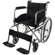 Rollstuhl faltbar | Manuell bedienbar | 44cm Sitz | Leicht | Schwarz | Valencia | Clinicalfy - Foto 1