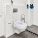 Toilettensitzerhöhung | Höhenverstellbar | 10 cm | Titan | Mobiclinic - Foto 3