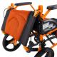 Faltbarer Rollstuhl | Aluminium | Bremse an Handgriffen | Fußstütze | Armlehnen | Orange | Modell: Pirámide | Mobiclinic - Foto 14