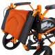 Faltbarer Rollstuhl | Aluminium | Bremse an Handgriffen | Fußstütze | Armlehnen | Orange | Modell: Pirámide | Mobiclinic - Foto 20
