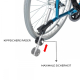 Rollstuhl |Premium| Aluminium | Rückenlehne klappbar | Dickes Kissen | Türkis | Modell: Venecia | Mobiclinic - Foto 8
