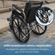 Faltbarer Rollstuhl | Große Räder | 40 cm | Grau | Modell: Marsella | Mobiclinic - Foto 4