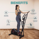 Crosstrainer | 8 Widerstände | LCD-Bildschirm | Ergonomischer Lenker | Rutschfest | Bis zu 100 kg | ATLAS | Mobiclinic - Foto 2