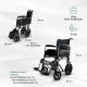 Rollstuhl faltbar | Große abnehmbare Hinterräder | Fußstütze und Armlehnen | S230 Sevilla | TOP | Mobiclinic - Foto 3