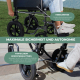 Rollstuhl faltbar | Große abnehmbare Hinterräder | Fußstütze und Armlehnen | S230 Sevilla | TOP | Mobiclinic - Foto 13