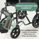 Rollstuhl faltbar | Große abnehmbare Hinterräder | Fußstütze und Armlehnen | S230 Sevilla | TOP | Mobiclinic - Foto 22