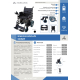 Elektrorollstuhl faltbar | Reichweite 20 km | Stahl | Motor | 24V | Schwarz | Modell: Cenit | Mobiclinic - Foto 8