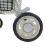 Einkaufswagen Rollator | 4 Räder | Zusammenklappbar | Mit Tasche | Mit Bremssystem | Kariert | Coliseo | Mobiclinic - Foto 8