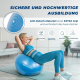 Pilates-Ball | 58 cm | Anti-Rutsch | Reißfest | Inklusive Inflator | Waschbar | Blau | PY-01 |Mobiclinic - Foto 2