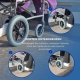 Rollstuhl | Aluminium | Kleine Räder | Abnehmbare Fußstützen und klappbare Rückenlehne | Museo | Deluxe | Mobiclinic - Foto 7