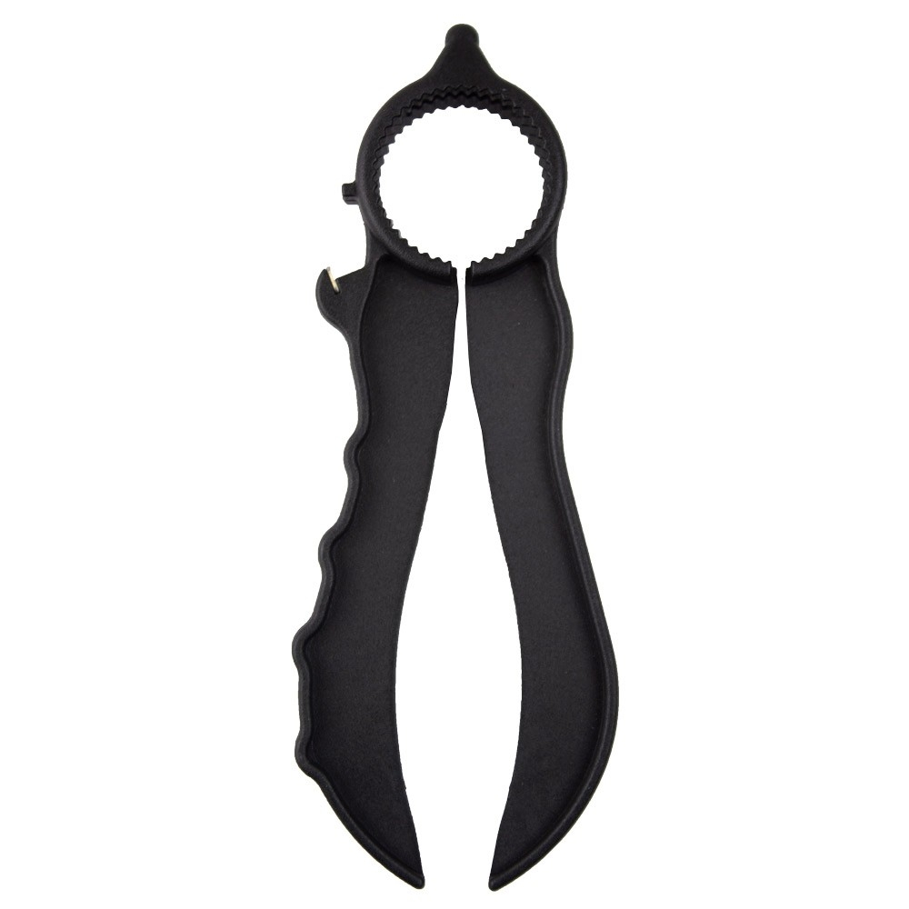 Flaschenöffner, rutschfest, schwarz, mobiclinic