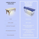 Massageliege klappbar | Kopfstütze | Tragbar | Aluminium | 186x60 cm | Blau | CA-01 Light | Mobiclinic - Foto 6