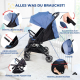 Kinderwagen |Kompakt |Faltbar |Einhebel |Für Reisen |Verstellbare Fußstütze |Max. 15kg |Blau |Trip | Mobiclinic - Foto 4