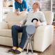 Gehstock mit klappbarem Sitz | Dreibein-Krücke | Aluminium | Bis zu 90 kg | Modell: Gloria | Mobiclinic - Foto 12