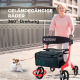 Großer Gehwagen mit vier Rädern | Faltbar | Sitz und Rückenlehne | Vorderkorb | Modern | Invicto X1 | Mobiclinic Pro - Foto 8