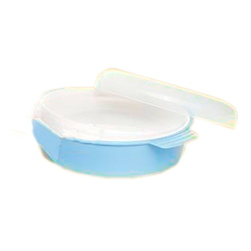 Warmhalteteller, geeignet für die mikrowelle, blau