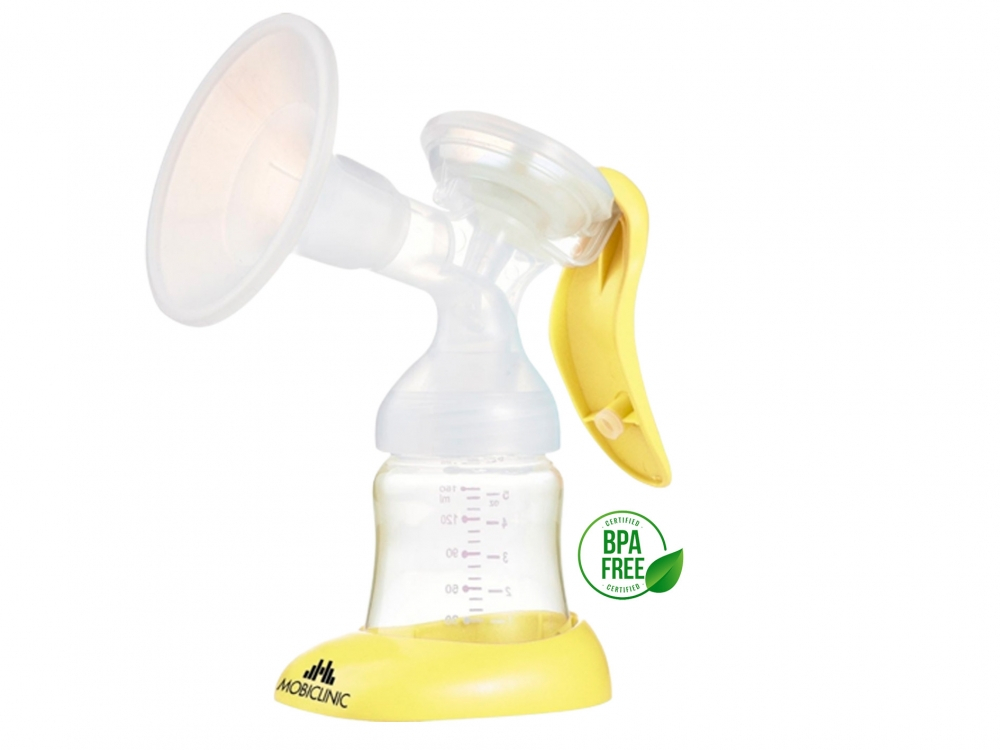 Manuelle milchpumpe, ergonomischer griff, mobiclinic