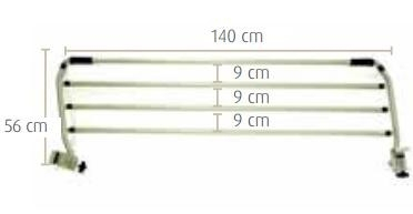 Folding stahlschienen (ein paar) (Sunrise)