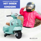 Elektromotorrad für Kinder | Vespa Piaggio | Überschlagschutz | Motor 30W | 2,5 km/h | Musikalischer Effekt | Rom | Mobiclinic - Foto 6