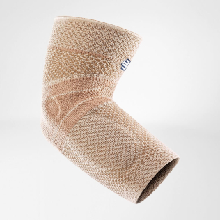 Bauerfeind Ellenbogenbandage | Gestrickt | Schmerzlinderung | Verbesserte Beweglichkeit | Beige | Mehrere Größen | EpiTrain