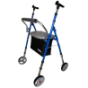 Faltbarer Rollator | Verstellbar | Blau | Koala | Forta